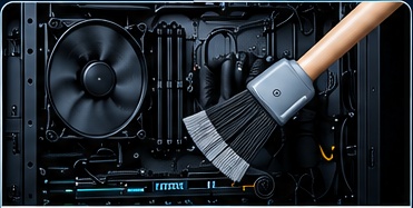 Cleaning dust from PC components